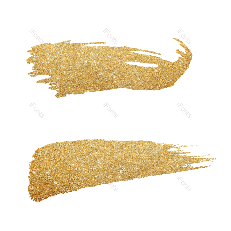 笔触图片,笔刷元素,书法PNG,烫金免抠素材